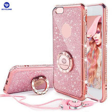 Charger l&#39;image dans la galerie, Bling Diamond Rhinestone Bumper Ring Stand Thin Soft Protective iPhone Case *42% OFF* - ColaPa - Discover Hot Mobile Accessories Online