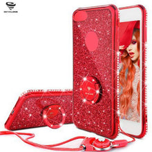 Charger l&#39;image dans la galerie, Bling Diamond Rhinestone Bumper Ring Stand Thin Soft Protective iPhone Case *42% OFF* - ColaPa - Discover Hot Mobile Accessories Online