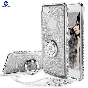 Bling Diamond Rhinestone Bumper Ring Stand Thin Soft Protective iPhone Case *42% OFF* - ColaPa - Discover Hot Mobile Accessories Online