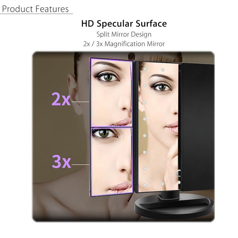 2018 HOT Touch Screen Led Light Makeup Mirror