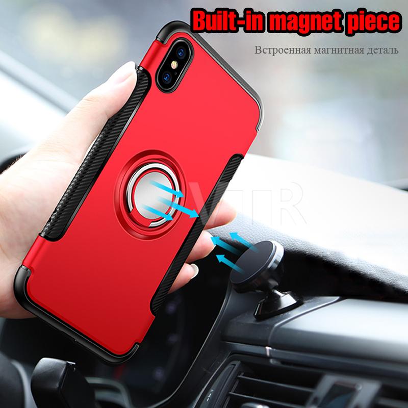 Luxury Shockproof Metal Ring Phone case Matte hard + silicone Soft cover *56% OFF + 3 Pieces For Extra 25% OFF* - ColaPa - Discover Hot Mobile Accessories Online