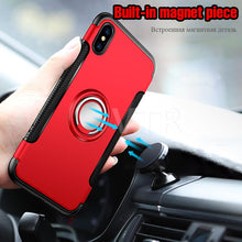Charger l&#39;image dans la galerie, Luxury Shockproof Metal Ring Phone case Matte hard + silicone Soft cover *56% OFF + 3 Pieces For Extra 25% OFF* - ColaPa - Discover Hot Mobile Accessories Online