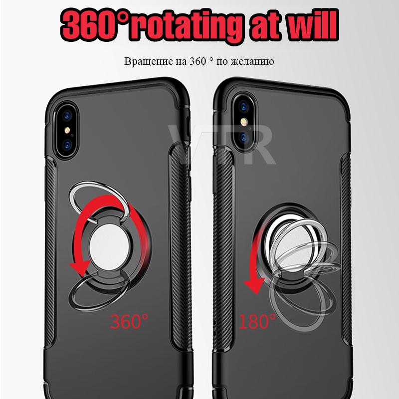 Luxury Shockproof Metal Ring Phone case Matte hard + silicone Soft cover *56% OFF + 3 Pieces For Extra 25% OFF* - ColaPa - Discover Hot Mobile Accessories Online