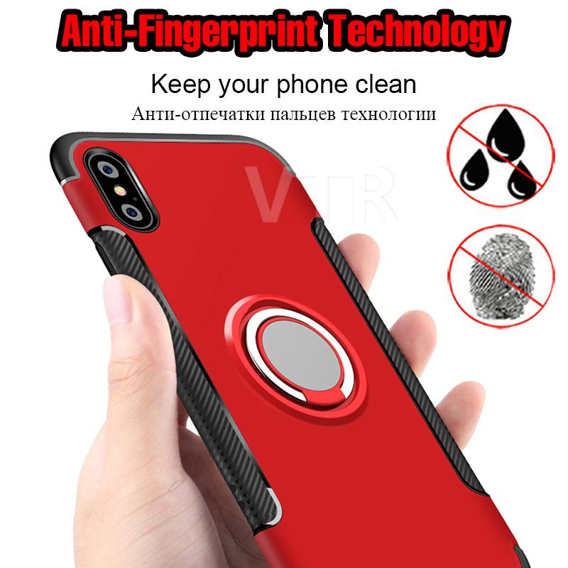 Luxury Shockproof Metal Ring Phone case Matte hard + silicone Soft cover *56% OFF + 3 Pieces For Extra 25% OFF* - ColaPa - Discover Hot Mobile Accessories Online