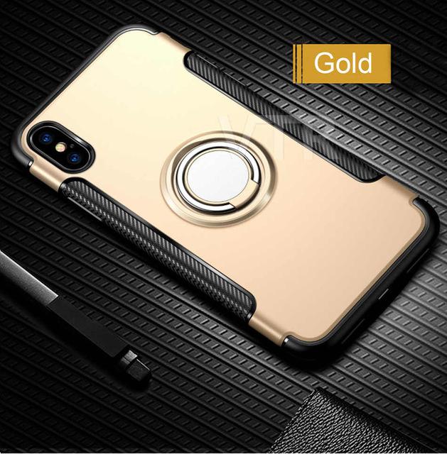 Luxury Shockproof Metal Ring Phone case Matte hard + silicone Soft cover *56% OFF + 3 Pieces For Extra 25% OFF* - ColaPa - Discover Hot Mobile Accessories Online
