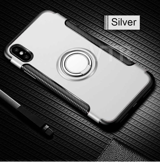 Luxury Shockproof Metal Ring Phone case Matte hard + silicone Soft cover *56% OFF + 3 Pieces For Extra 25% OFF* - ColaPa - Discover Hot Mobile Accessories Online