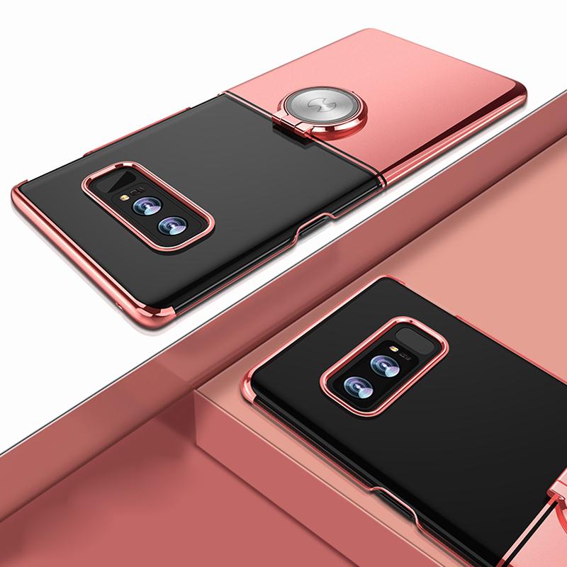 Luxury Two-color Case cute clear PC back cover for Galaxy Note 8