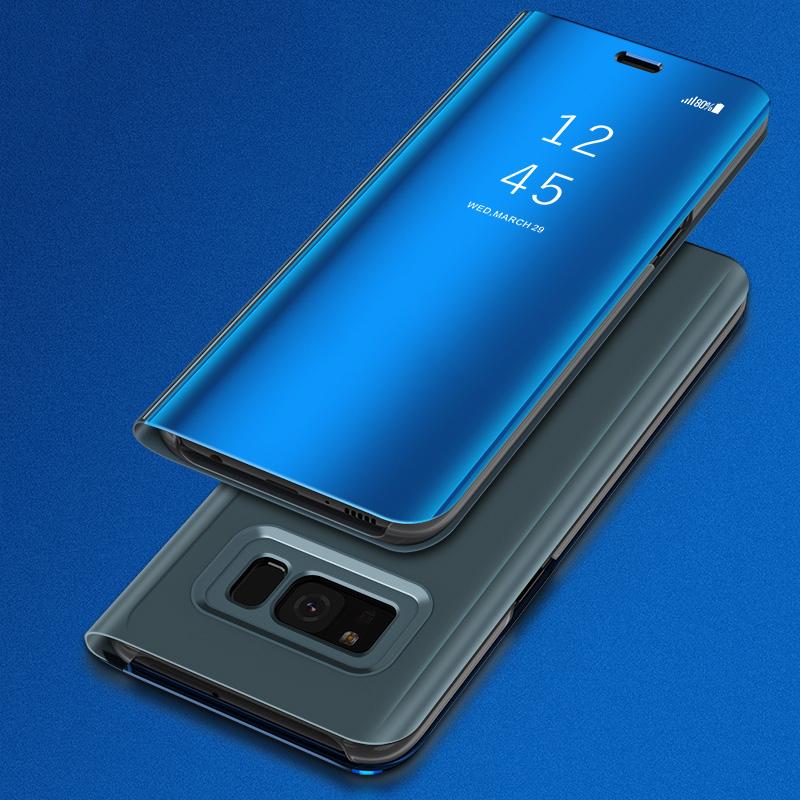 Mirror Flip Case Slim Clear View Smart Cover For Samsung
