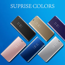 Charger l&#39;image dans la galerie, Mirror Flip Case Slim Clear View Smart Cover For Samsung