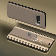 Charger l&#39;image dans la galerie, Mirror Flip Case Slim Clear View Smart Cover For Samsung