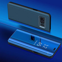 Charger l&#39;image dans la galerie, Mirror Flip Case Slim Clear View Smart Cover For Samsung