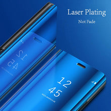 Charger l&#39;image dans la galerie, Mirror Flip Case Slim Clear View Smart Cover For Samsung