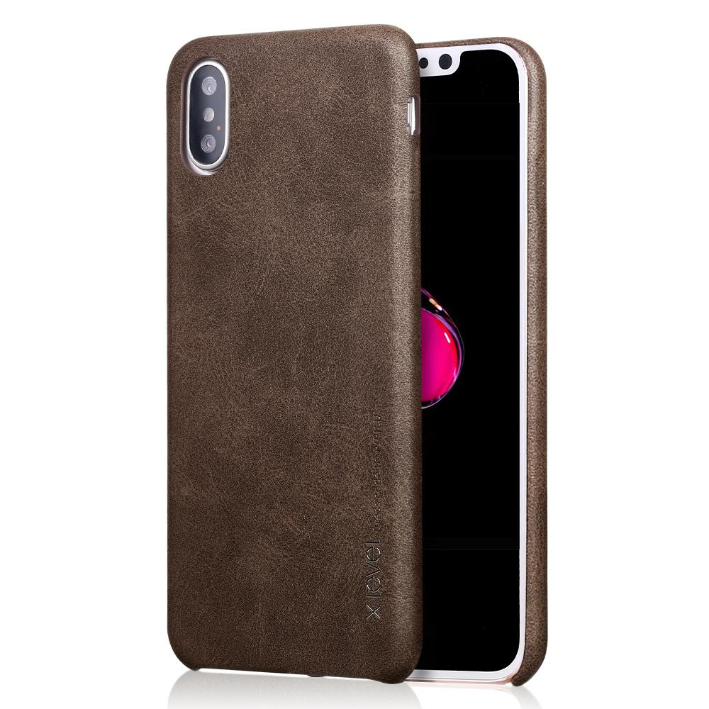 Vintage Leather Case For Apple iPhone X Case Back Cover Phone