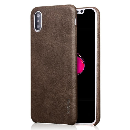Vintage Leather Case For Apple iPhone X Case Back Cover Phone
