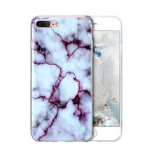 Load image into Gallery viewer, Luxury Marble Pattern Phone Case For iPhone 8 Plus Case Black Phone Accessories Coque X 7 Plus 6 6S