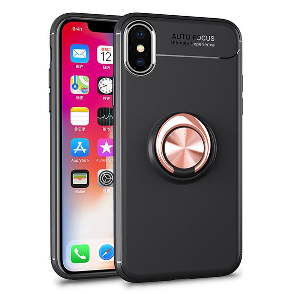 Car Holder Stand Magnetic Bracket Case Finger Ring TPU Case For iPhone