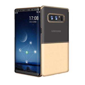 Luxury Two-color Case cute clear PC back cover for Galaxy Note 8