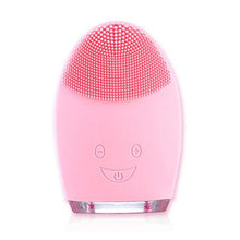 Load image into Gallery viewer, Facial Cleansing Brush Sonic Vibration Face Cleaner Silicone Waterproof Deep Pore Cleaning Electric Face Cleanser Massage Brush