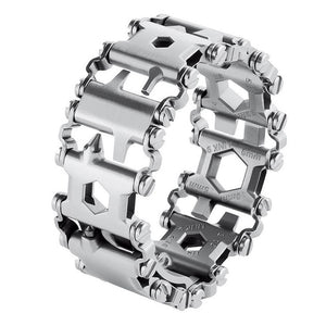 Man Outdoor Spliced Bracelet Multifunctional Wearing Screwdriver Tool Hand Chain Field Survival Bracelet