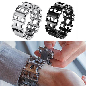 Man Outdoor Spliced Bracelet Multifunctional Wearing Screwdriver Tool Hand Chain Field Survival Bracelet