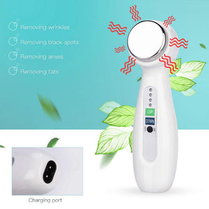 Ultrasonic Body Vibration Massager Beauty Instrument Wrinkle Acne Remover Face Lift Facial Skin Care Device Machine