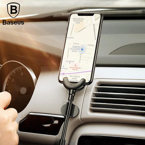 USB Cable With Car Phone Holder For iPhone 360 Degree GPS Phone Stand Car Mount Bracket Cable 2.1A Fast Charging Cable
