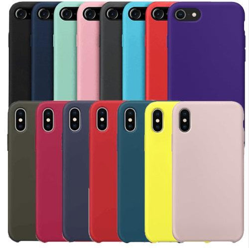 Original Silicone Case For iphone 7 For Apple case For iPhone 8 Plus Cover For iPhone X