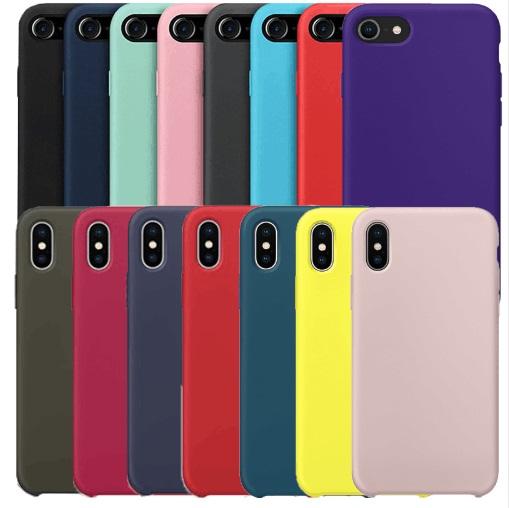 Original Silicone Case For iphone 7 For Apple case For iPhone 8 Plus Cover For iPhone X