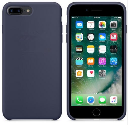 Original Silicone Case For iphone 7 For Apple case For iPhone 8 Plus Cover For iPhone X
