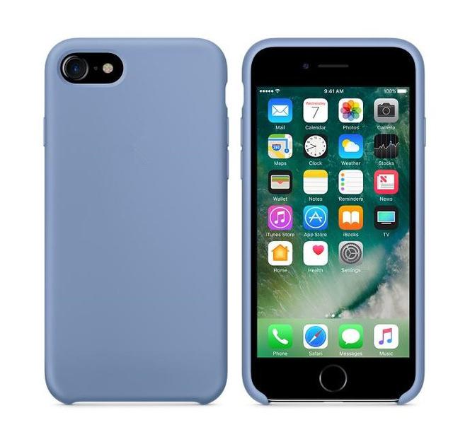 Original Silicone Case For iphone 7 For Apple case For iPhone 8 Plus Cover For iPhone X