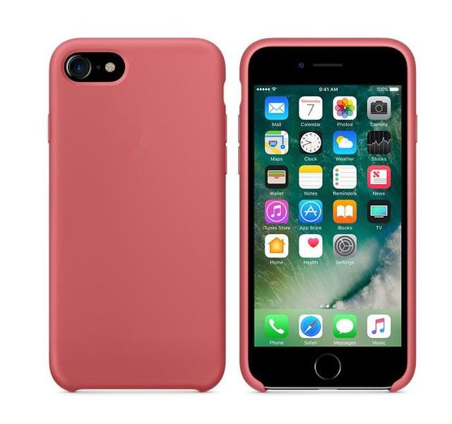Original Silicone Case For iphone 7 For Apple case For iPhone 8 Plus Cover For iPhone X