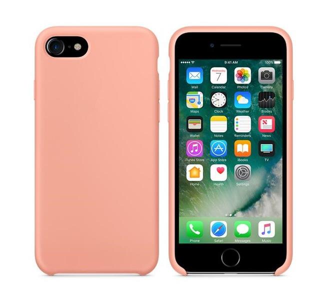 Original Silicone Case For iphone 7 For Apple case For iPhone 8 Plus Cover For iPhone X