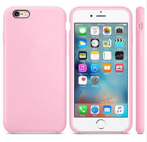 Original Silicone Case For iphone 7 For Apple case For iPhone 8 Plus Cover For iPhone X