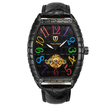 Load image into Gallery viewer, 2018 TEVISE Watch Men Crocodile Skin Case Tourbillon Automatic Mechanical Watch Waterproof Men Leather Wristwatches Male Clock