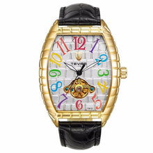 Load image into Gallery viewer, 2018 TEVISE Watch Men Crocodile Skin Case Tourbillon Automatic Mechanical Watch Waterproof Men Leather Wristwatches Male Clock