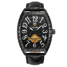 Load image into Gallery viewer, 2018 TEVISE Watch Men Crocodile Skin Case Tourbillon Automatic Mechanical Watch Waterproof Men Leather Wristwatches Male Clock
