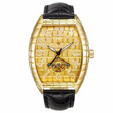 Load image into Gallery viewer, 2018 TEVISE Watch Men Crocodile Skin Case Tourbillon Automatic Mechanical Watch Waterproof Men Leather Wristwatches Male Clock