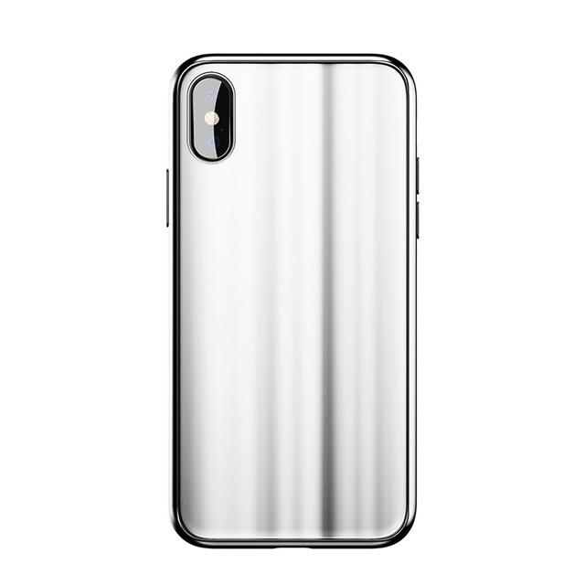 Luxury Plating Tempered Glass For iPhone X