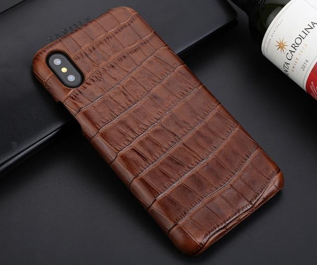 For iphone X leather case genuine Leather phone cases For iPhone