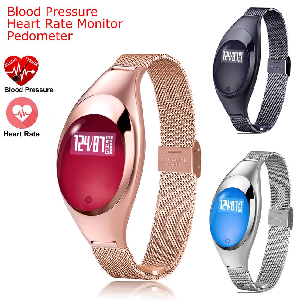 Fashion Women Smart Watch With Blood Pressure Heart Rate Monitor Fitness Tracker Wristband For Android IOS reloj inteligente