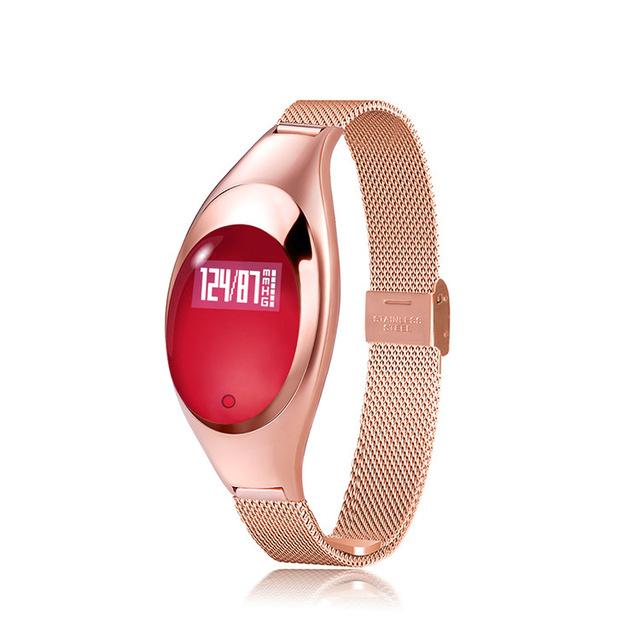 Fashion Women Smart Watch With Blood Pressure Heart Rate Monitor Fitness Tracker Wristband For Android IOS reloj inteligente