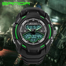 Charger l&#39;image dans la galerie, Outdoors Watch Waterproof Calendar S Shock Men Military Army Sport Clock New G Style Digital Dual Time Wrist watches