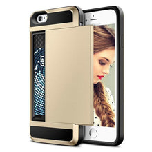 Load image into Gallery viewer, Sliding Credit Card Slot Wallet TPU Shockproof Case for iPhone