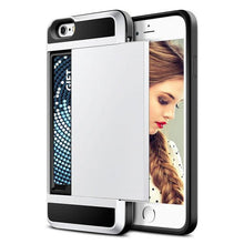 Load image into Gallery viewer, Sliding Credit Card Slot Wallet TPU Shockproof Case for iPhone