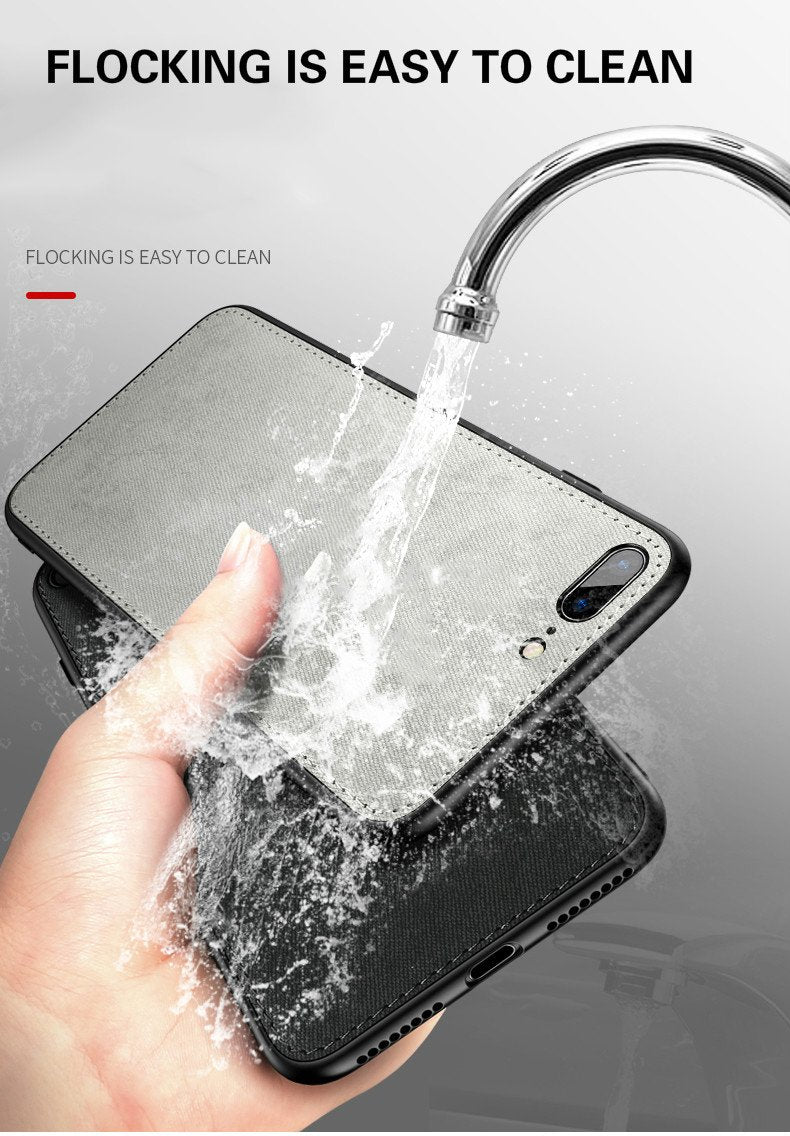 New Fabric Ultra-thin Canvas Silicon Phone Case For iphone  X Xs Max Xr