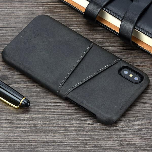 Slim Luxury  PU Leather Case For iPhone XS MAX XR