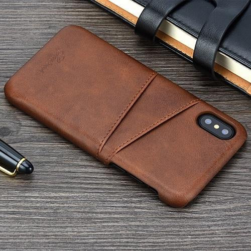 Slim Luxury  PU Leather Case For iPhone XS MAX XR