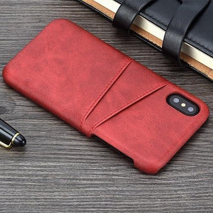 Slim Luxury  PU Leather Case For iPhone XS MAX XR