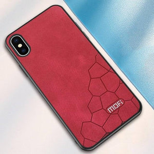 Luxury Original Fabric Shockproof Matte Hard Back Cover For iphone XS Max Case