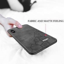 Load image into Gallery viewer, Luxury Original Fabric Shockproof Matte Hard Back Cover For iphone XS Max Case